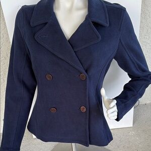Tommy Bahama. Navy Double-Breasted Women's Jacket
